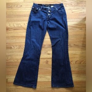 Dark Blue Flared Jeans